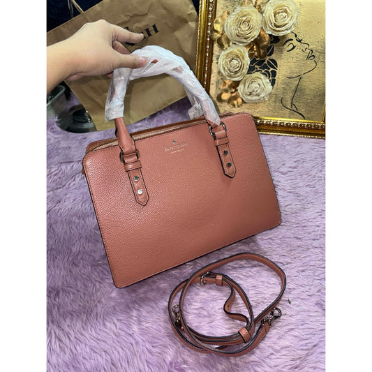 ORIG Preloved KS Mulberry Street Lise Satchel Brownish Pink Bag