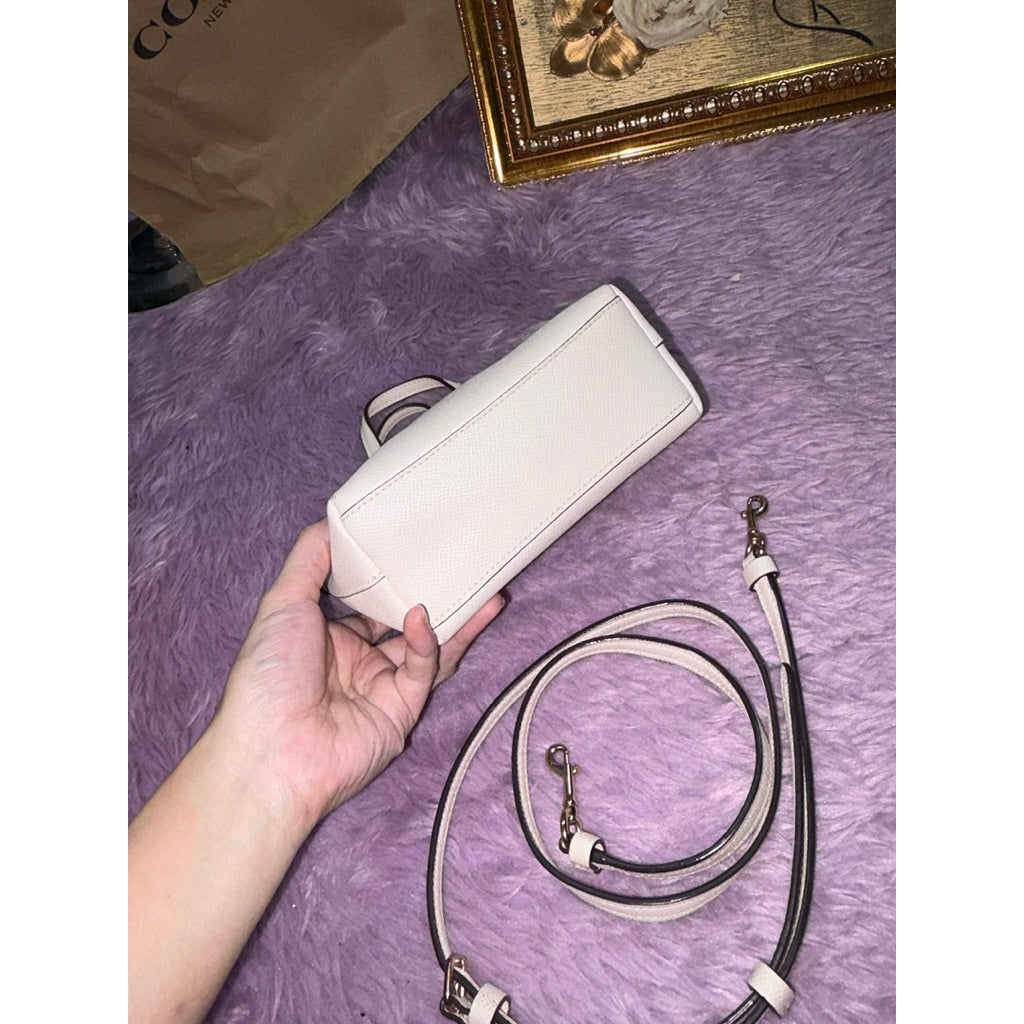 ORIG Preloved CCH Mini Gallery Crossbody Bag Chalk White