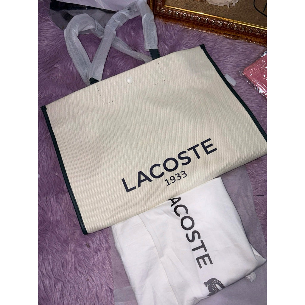 ORIG & IMPORTED LCT Heritage Canvas Cotton Medium Beige Tote Bag