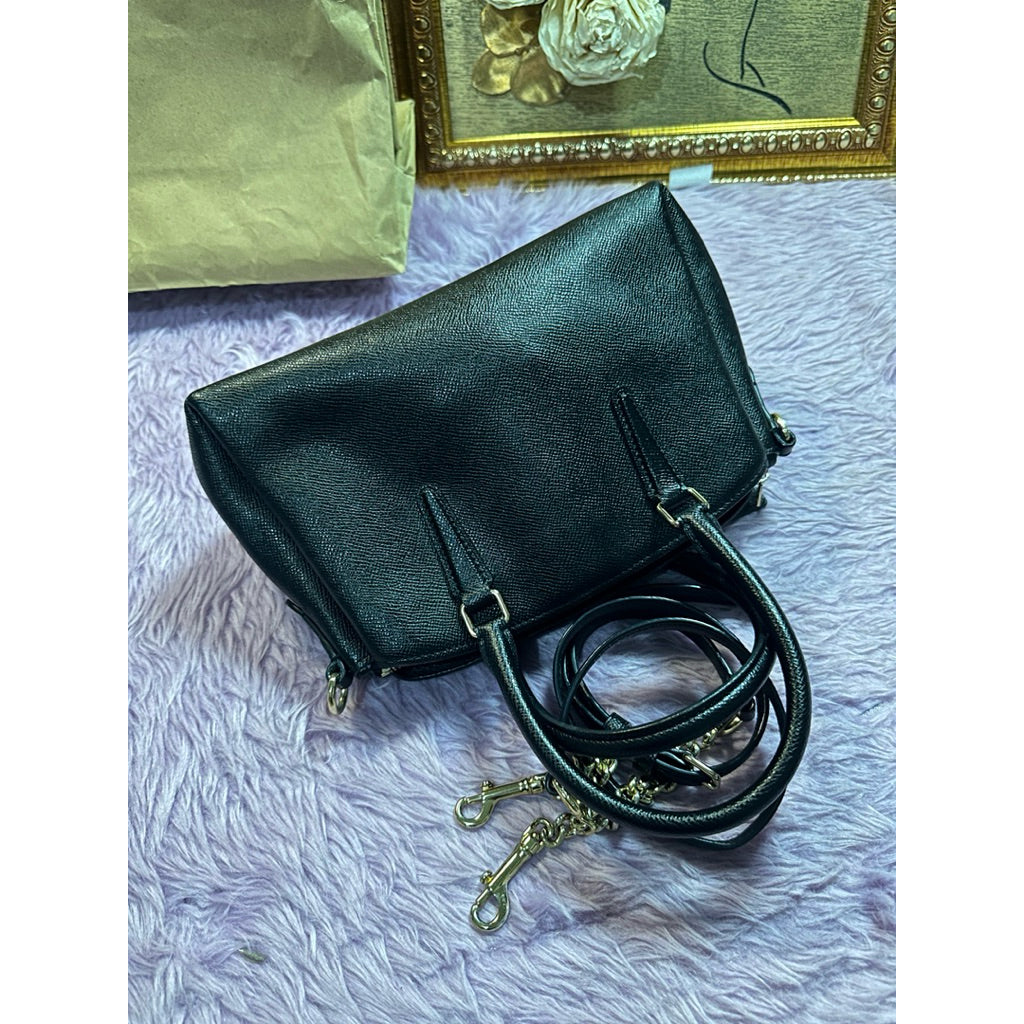 ORIG Preloved CCH Mini Sage Carryall Small Satchel Bag Black