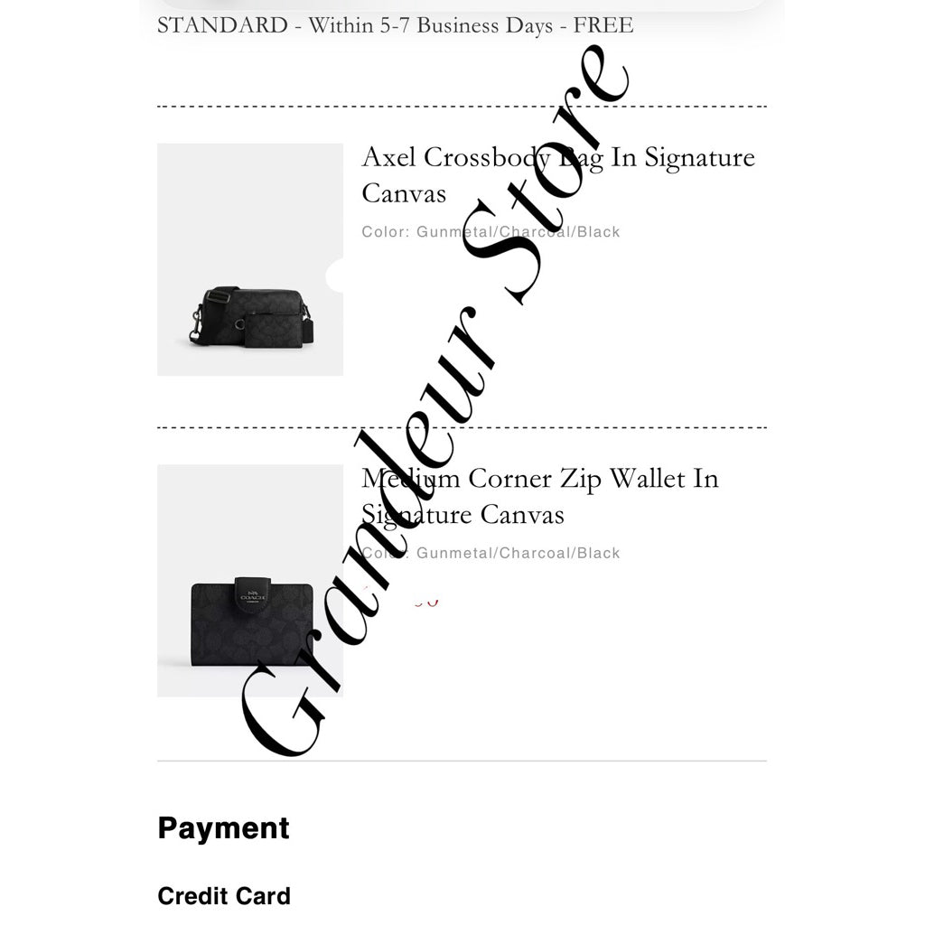 ORIG & IMPORTED CCH Axel Crossbody Men Black Bag In Signature Canvas