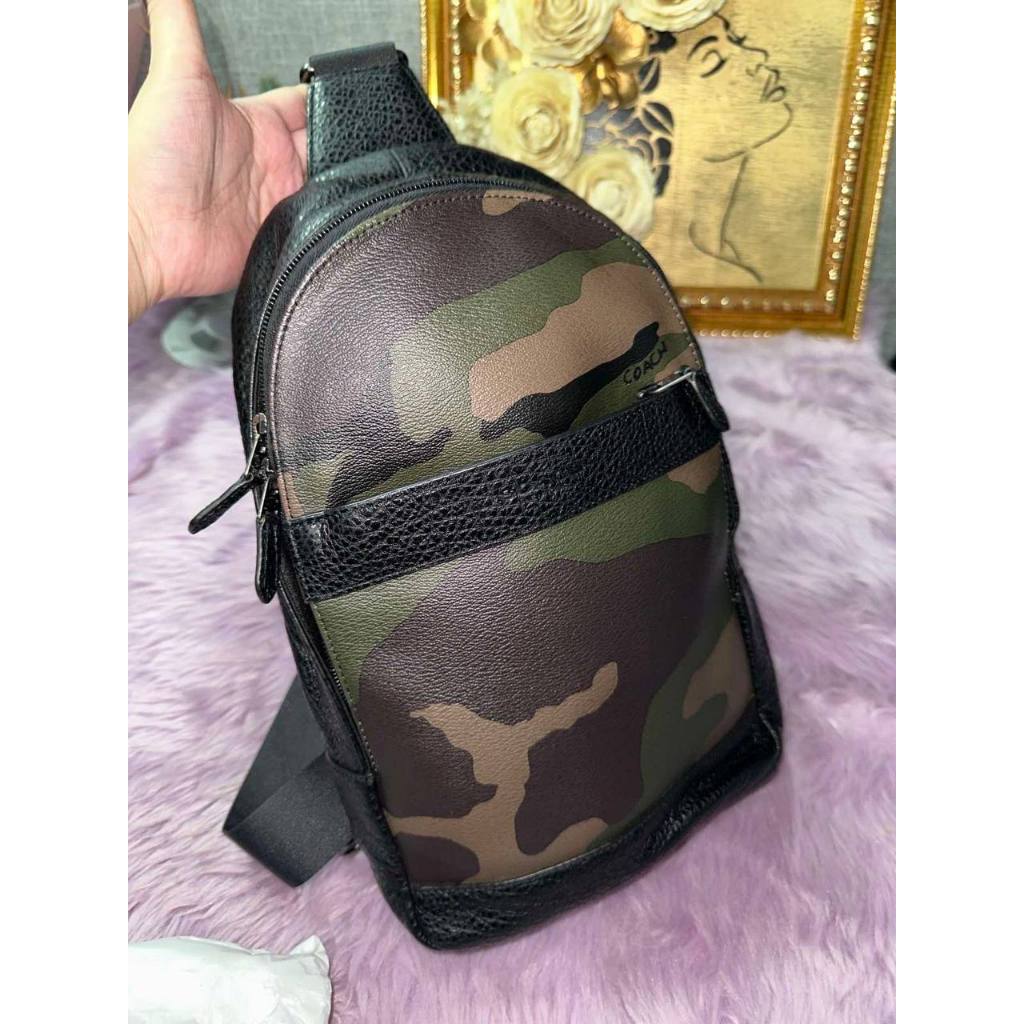 ORIG Preloved CCH Charles Pack with Camo Print Green Men Bag