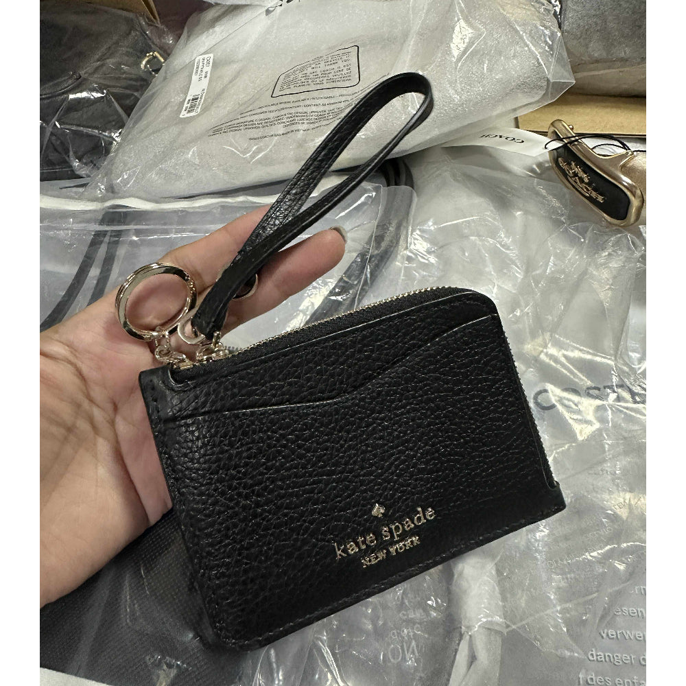 ORIG & IMPORTED KS leila small card holder wristlet wallet brown pink