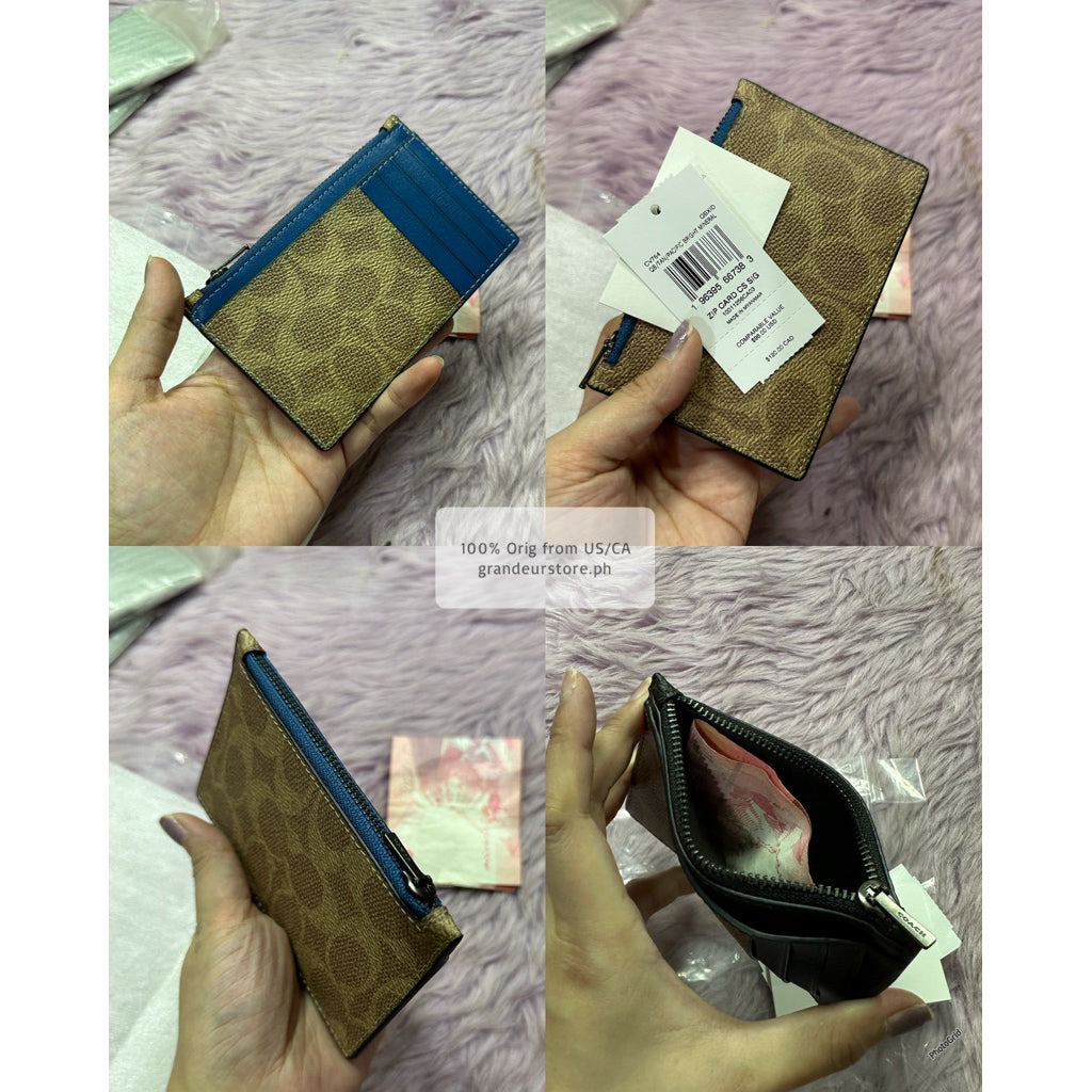 ORIG & IMPORTED CCH Men Zip Card Holder Slim Wallet