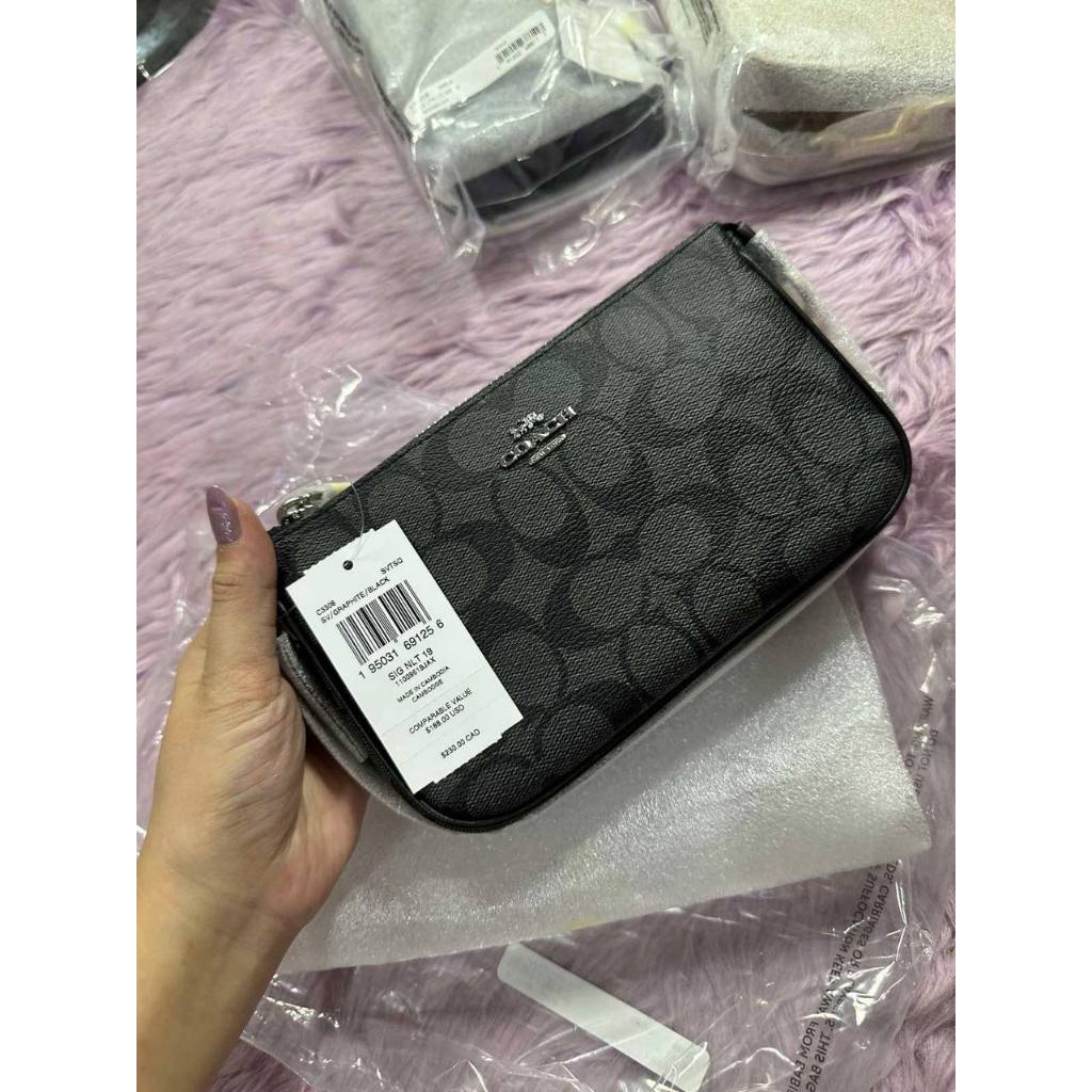 ORIG & IMPORTED CCH Nolita 19 In Signature Canvas Graphite Black Small Kilikili Bag