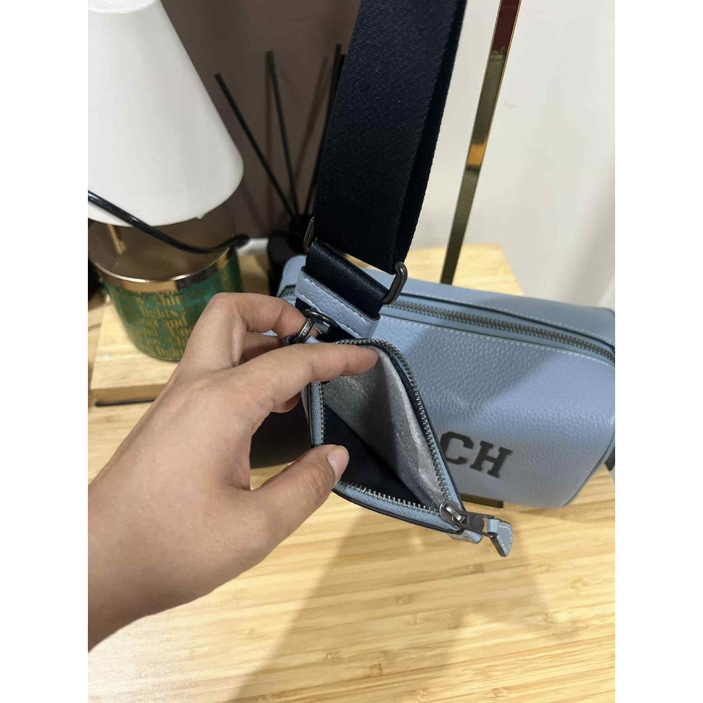 ORIG Preloved CCH Axel Crossbody With Varsity with small wallet Blue Men Bag