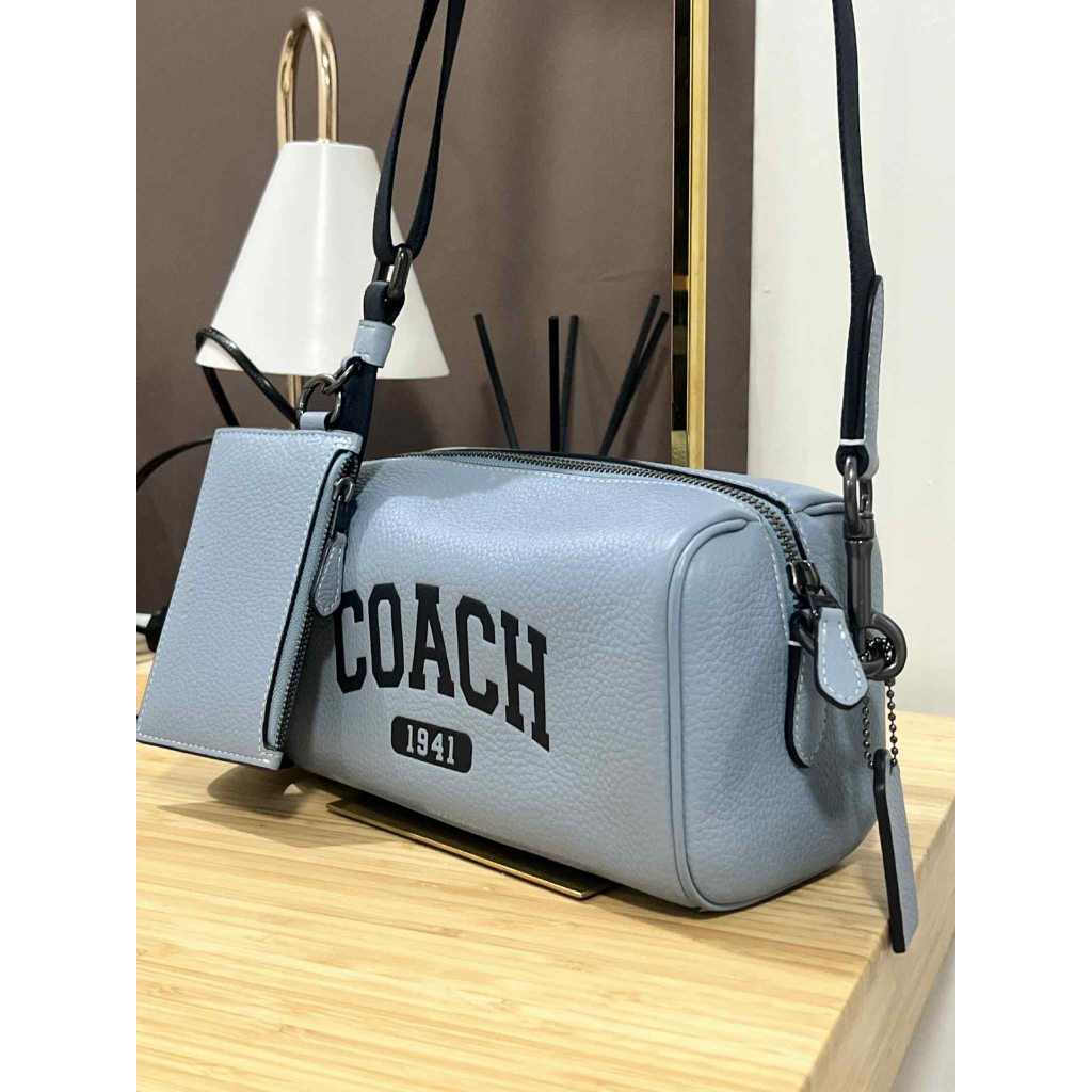 ORIG Preloved CCH Axel Crossbody With Varsity with small wallet Blue Men Bag