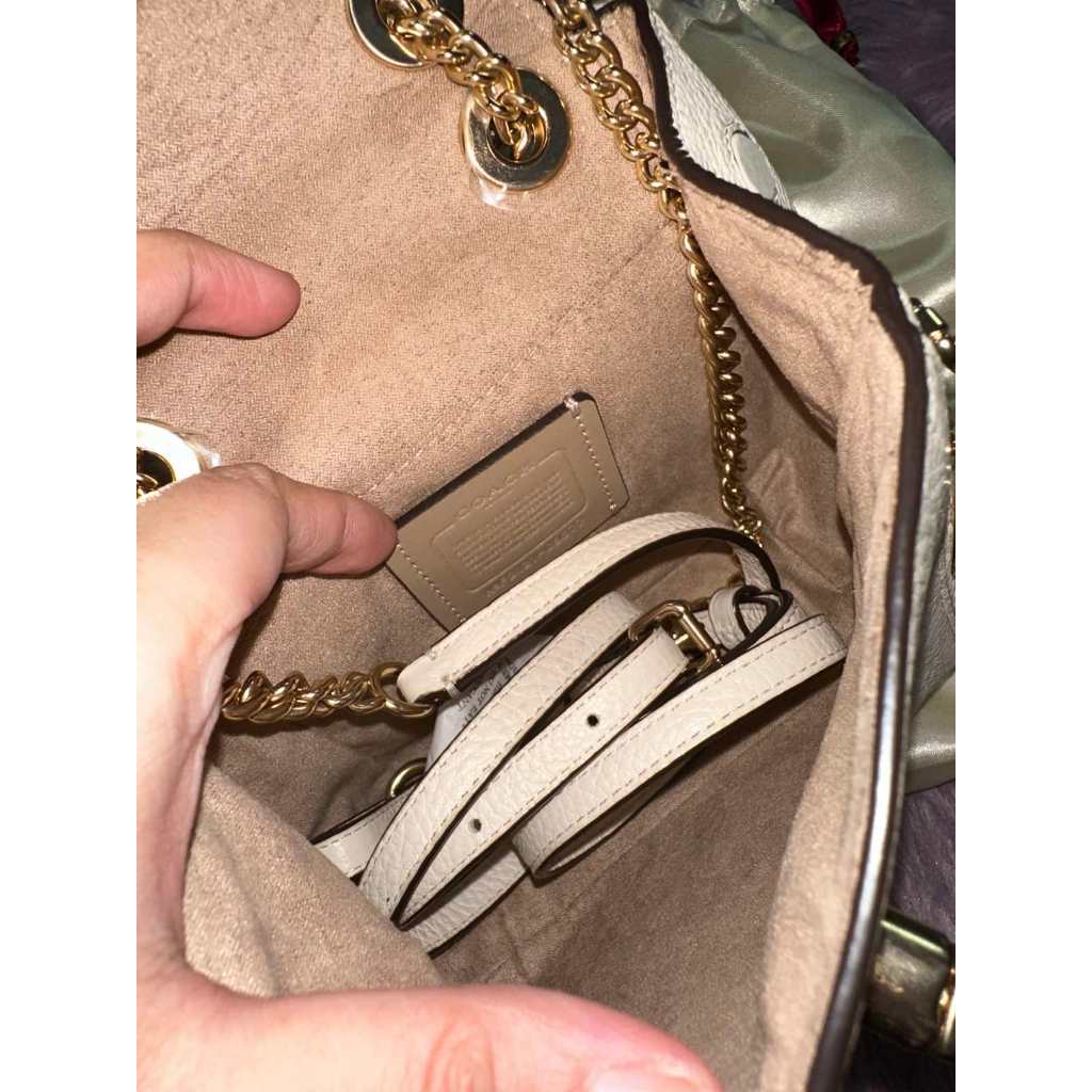 ORIG Preloved RARE CCH Convertible Backpack Small White Bag