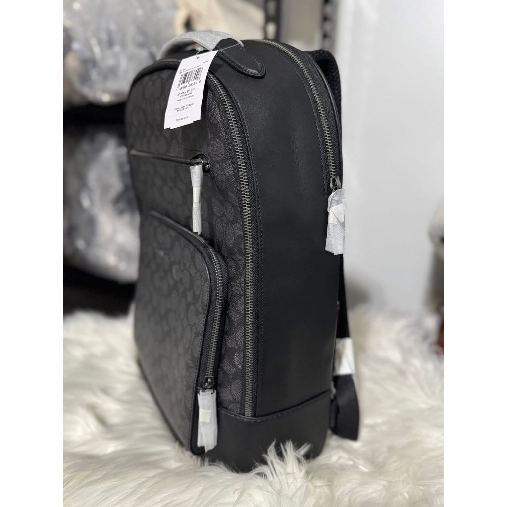 ORIG & IMPORTED CCH Ethan Backpack In Signature Canvas Men Black Bag
