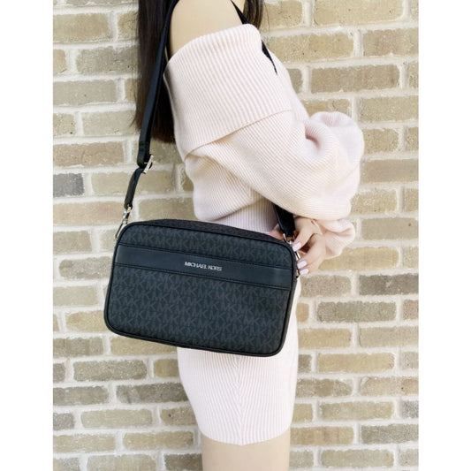 ORIG Preloved MK Kenly Large Logo Crossbody Black Camera Bag