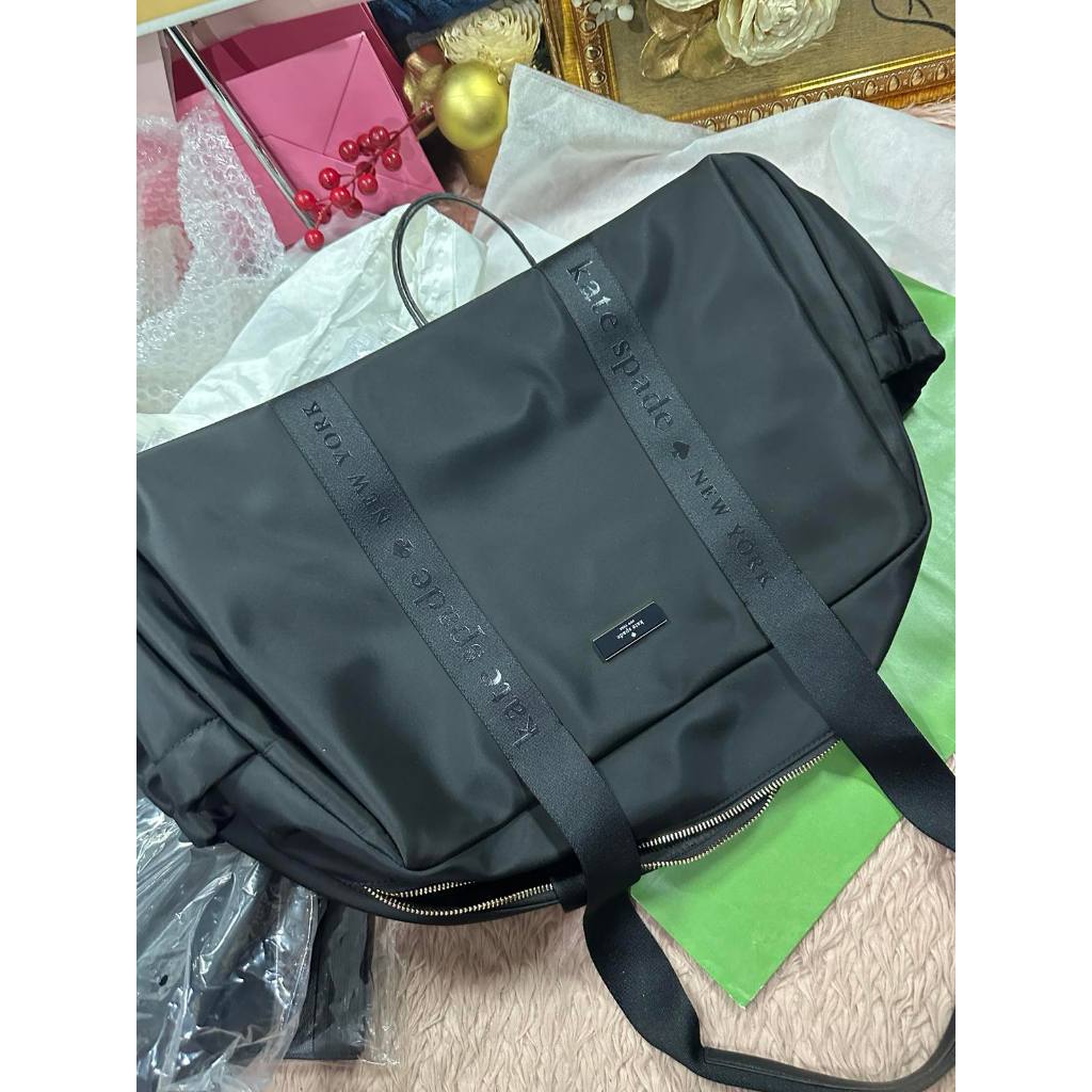 ORIG & IMPORTED KS Carter Nylon Large Weekender Black/Grey/Brown Bag