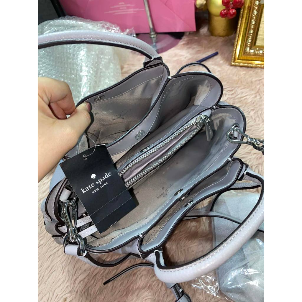 ORIG & IMPORTED KS Dumpling Small Satchel Bag Grey