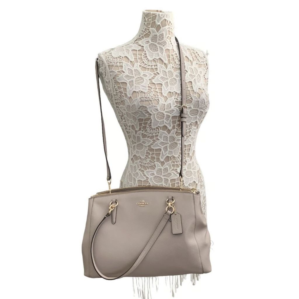 ORIG Preloved CCH Etta Carryall Tote Shoulder Large Taupe Bag