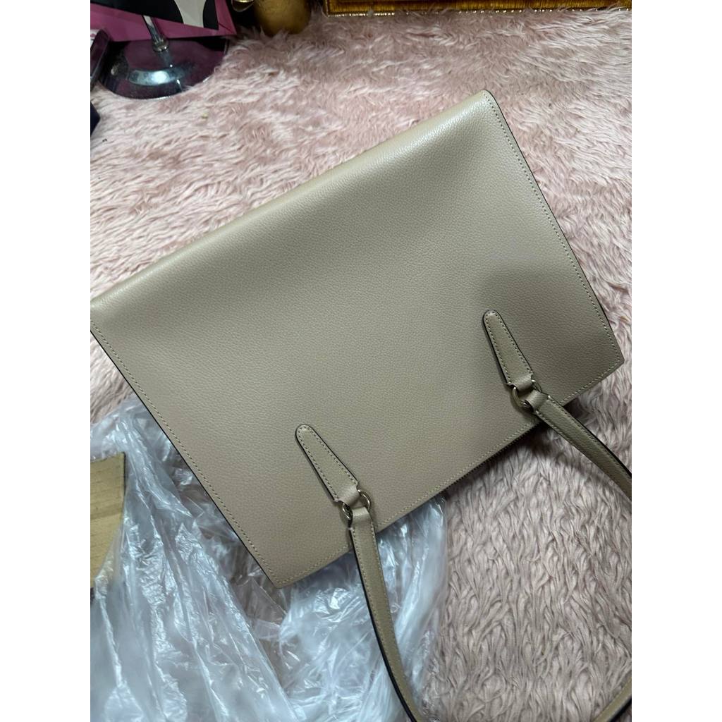 ORIG Preloved CCHRARE Tatum Carryall Large Tote Taupe Bag