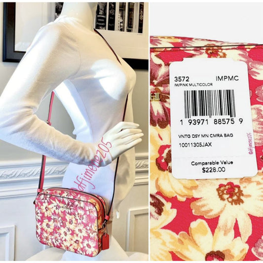 ORIG & IMPORTED CCH Floral Daisy Pink Bag Shoulder Bag
