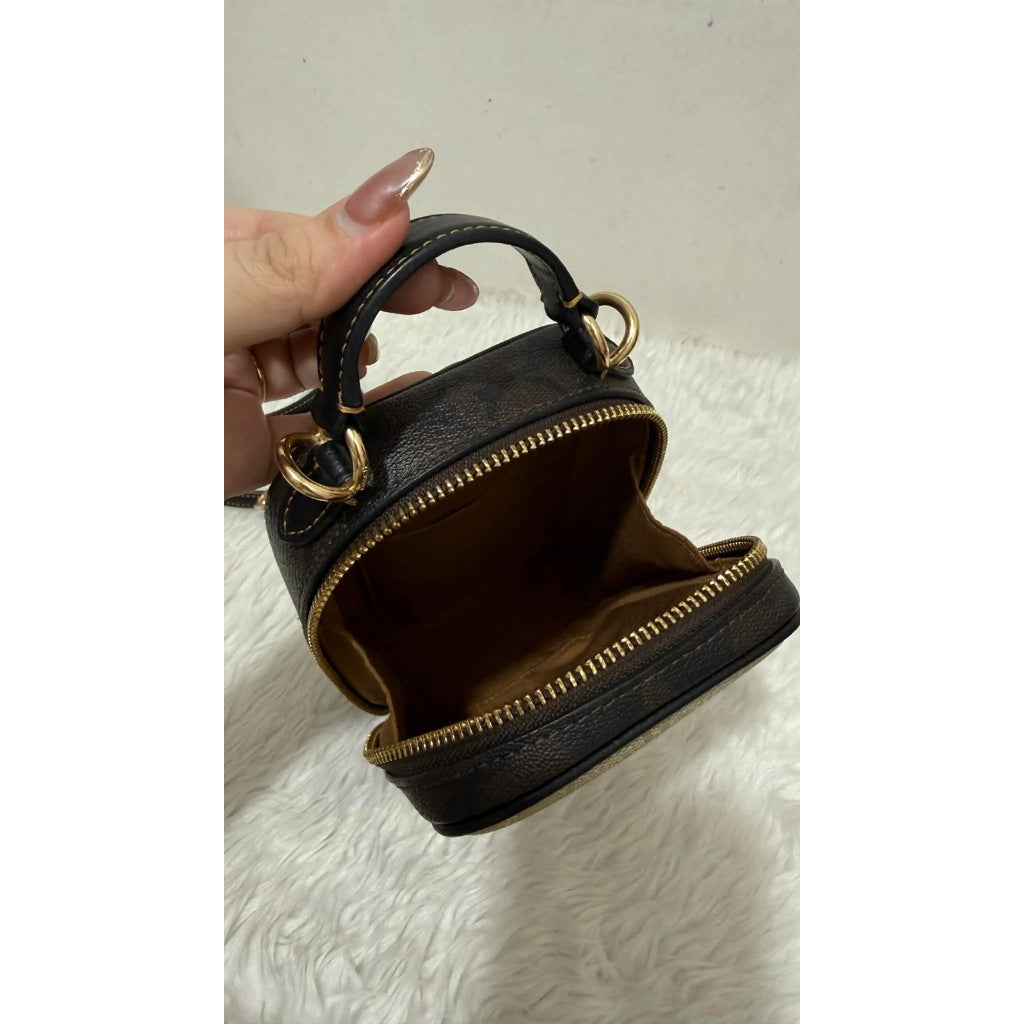 ORIG Preloved CCH Eva Phone Small Crossbody Bag In Colorblock Signature Canvas