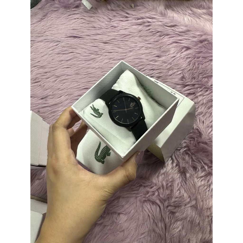 ORIG & IMPORTED Watch Women 36mm Black Gold Tone Logo LC.112.3.29.2929