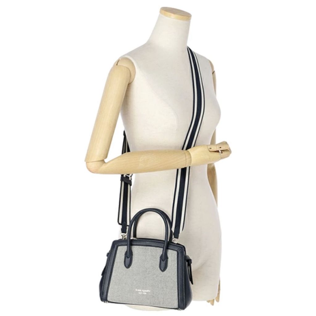 ORIG & IMPORTED KS Knott Canvas Mini Satchel Blue Bag
