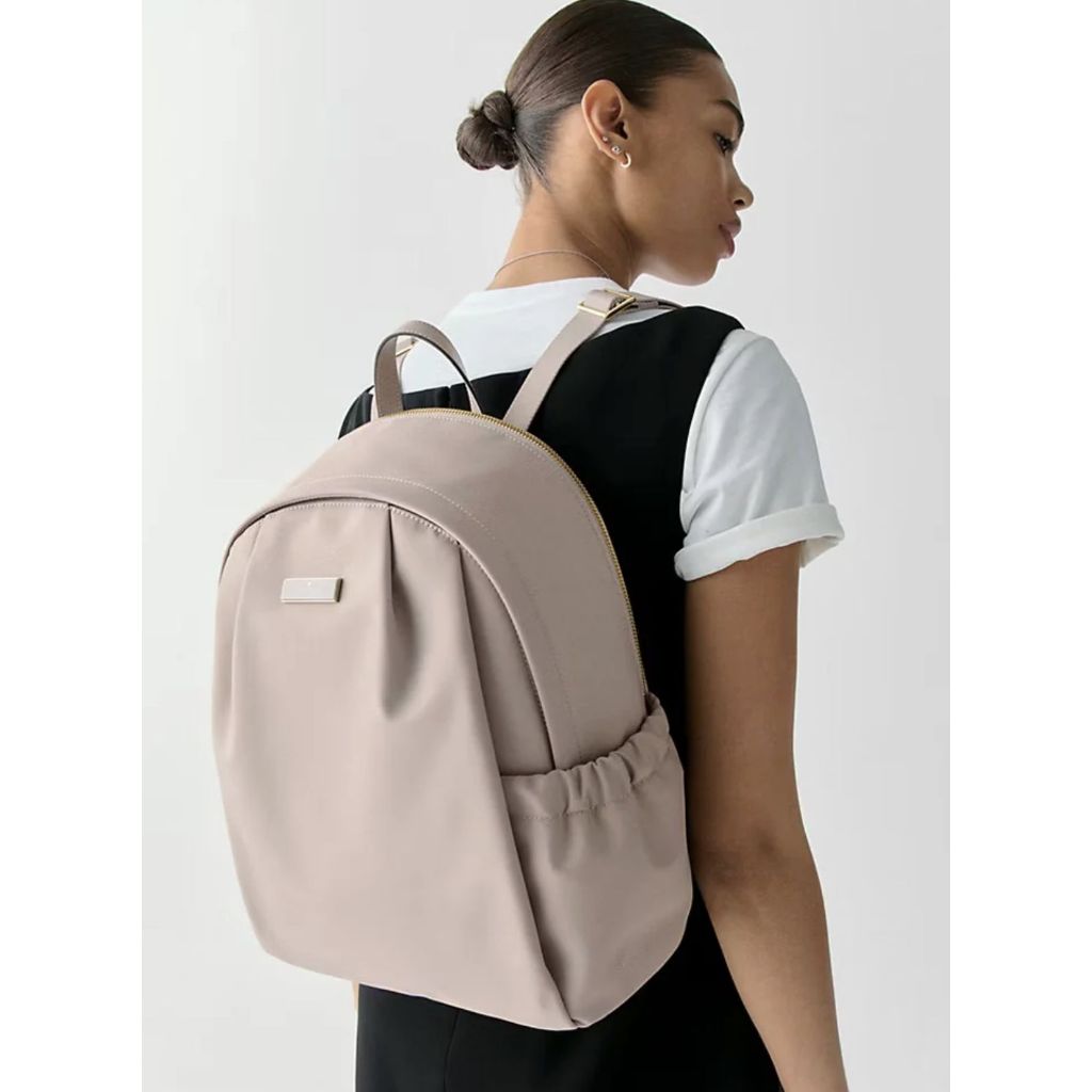 ORIG & IMPORTED KS Carter Large Nylon Backpack Bag Black / Cozy Grey