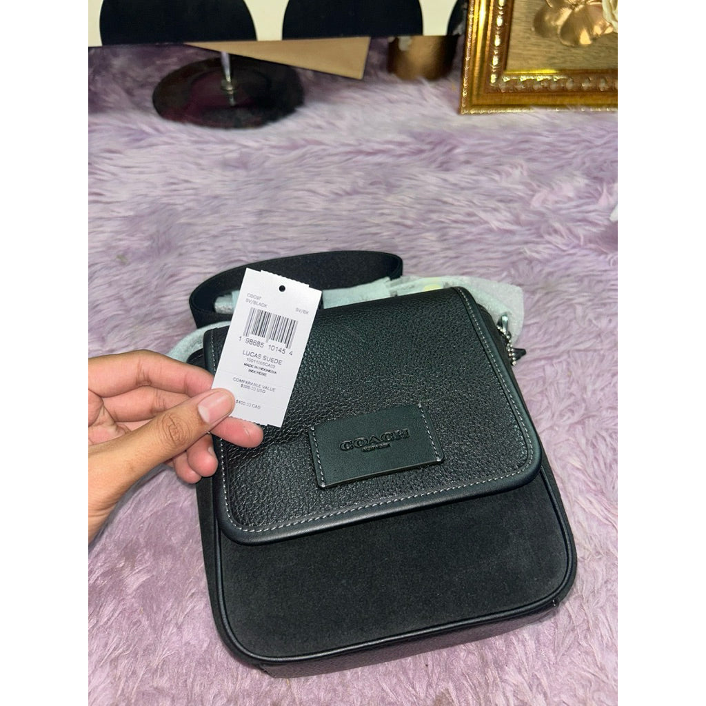 ORIG & IMPORTED CCH Lucas Crossbody Suede Men Black Bag