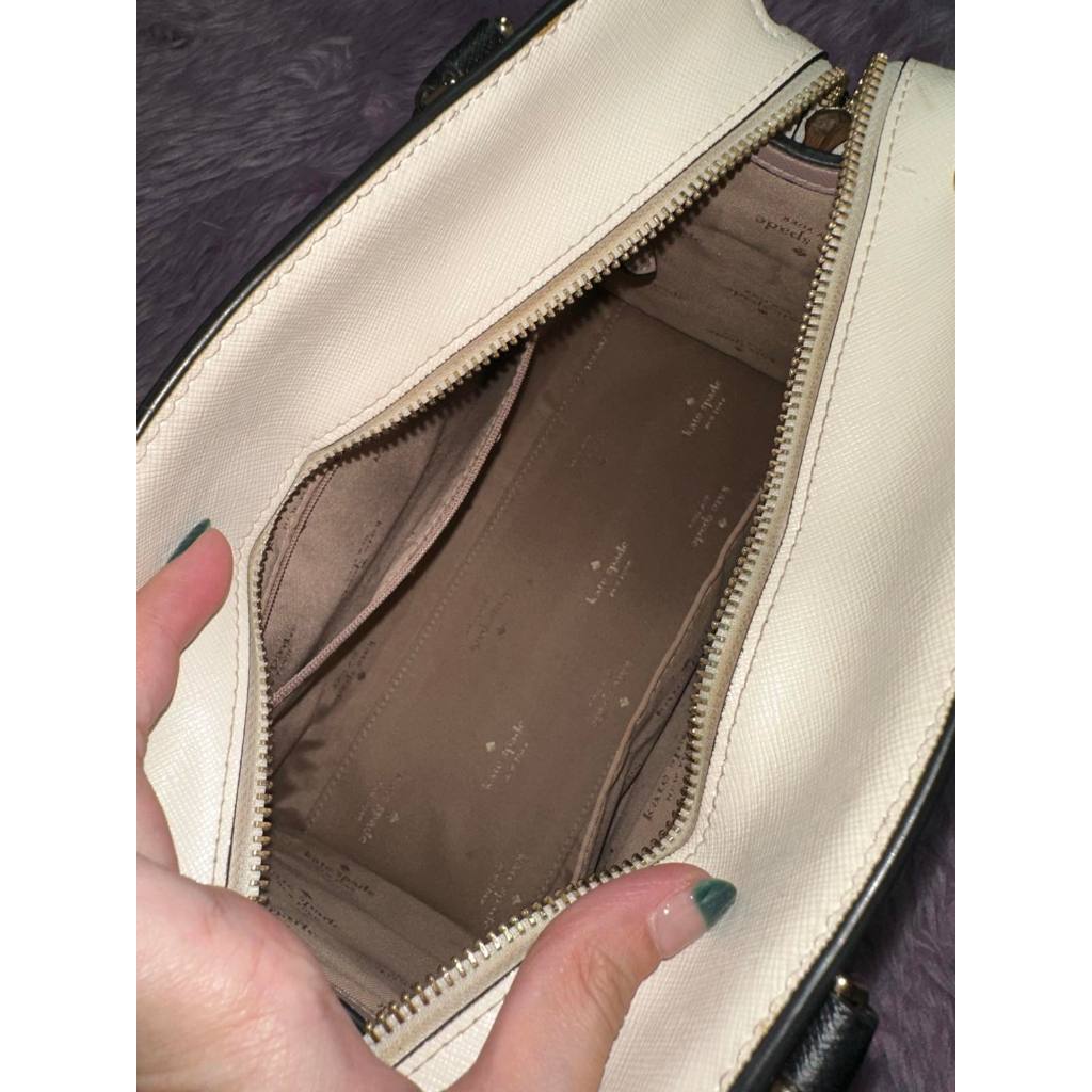 ORIG Preloved Kate Spade KS Small Madison Satchel Beige Bag