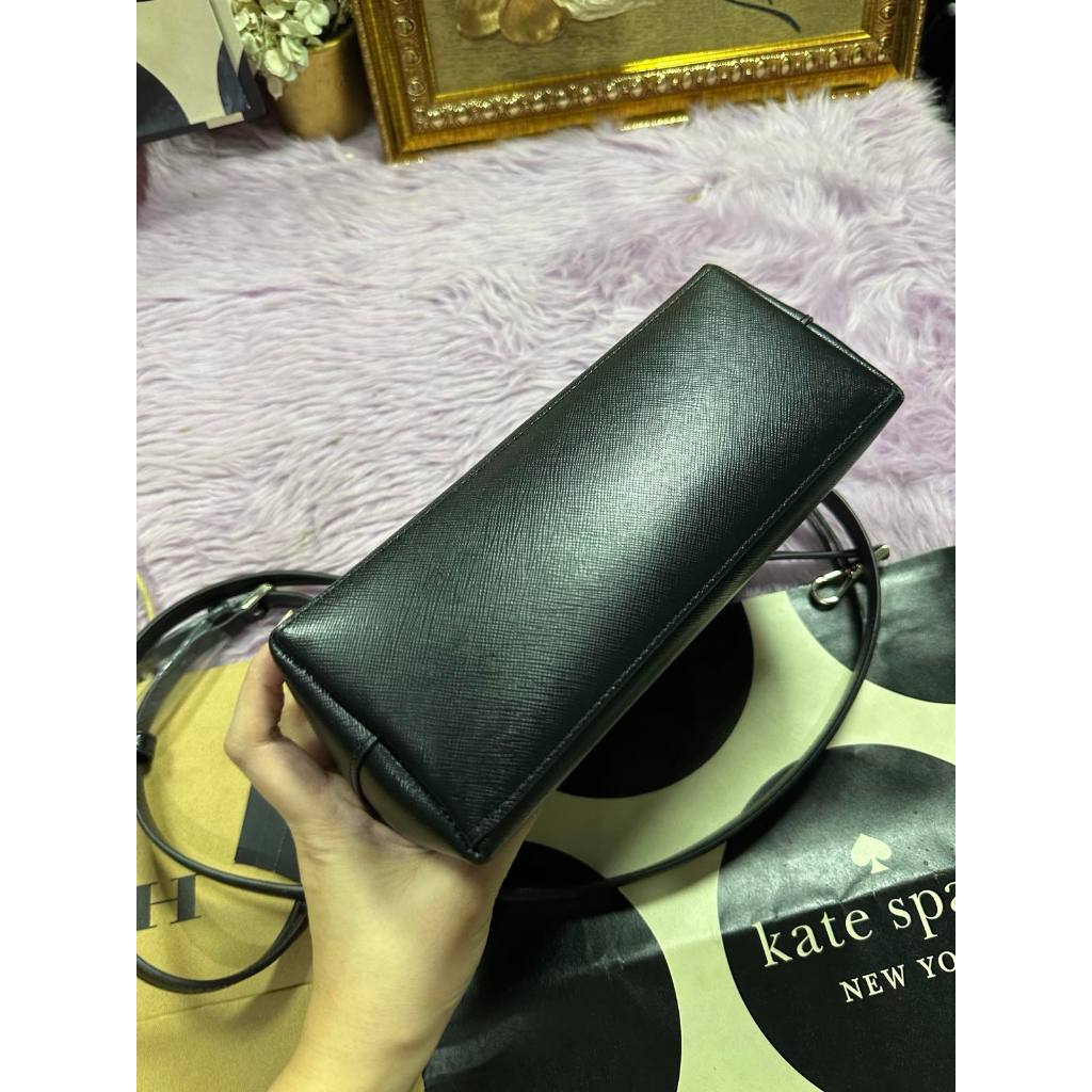 ORIG & IMPORTED KS Sadie Leather Crossbody Shoulder Black Bag