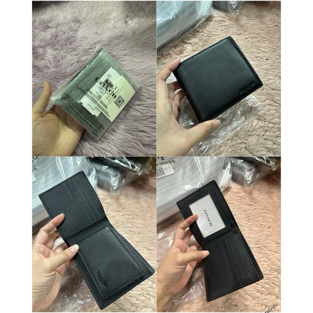ORIG & IMPORTED CCH Compact Men Bifold Wallet Black/Brown