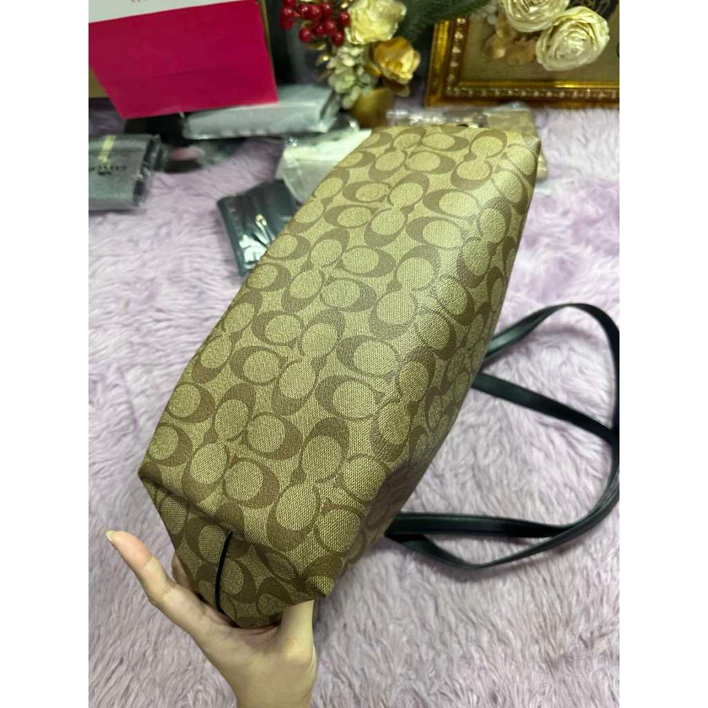 ORIG Preloved CCH Gallery Large Tote Khaki Brown Bag