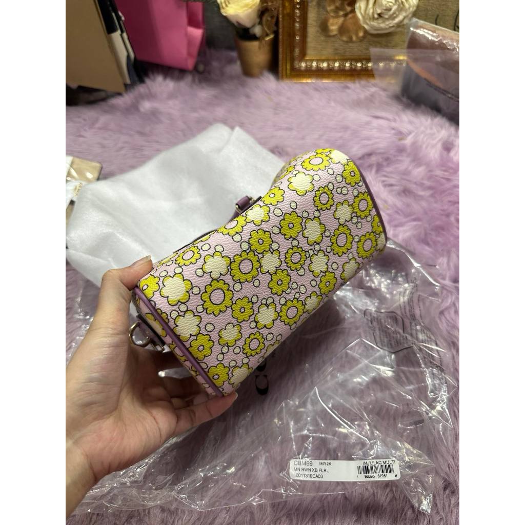 ORIG & IMPORTED CCH Mini Rowan Crossbody Small Bag With Floral Purple Print