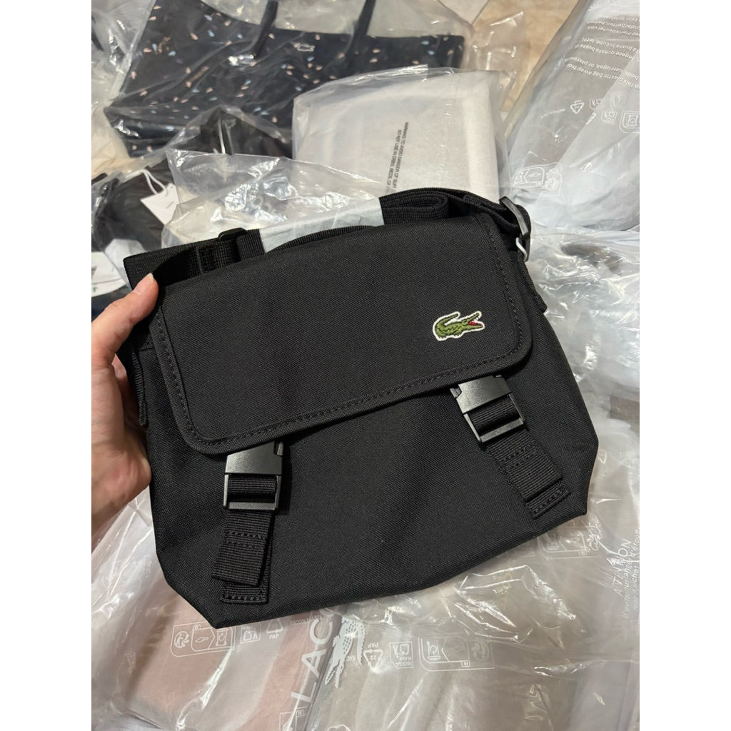 ORIG & IMPORTED Lacoste Neocroc Messenger Small Black Men's Bag