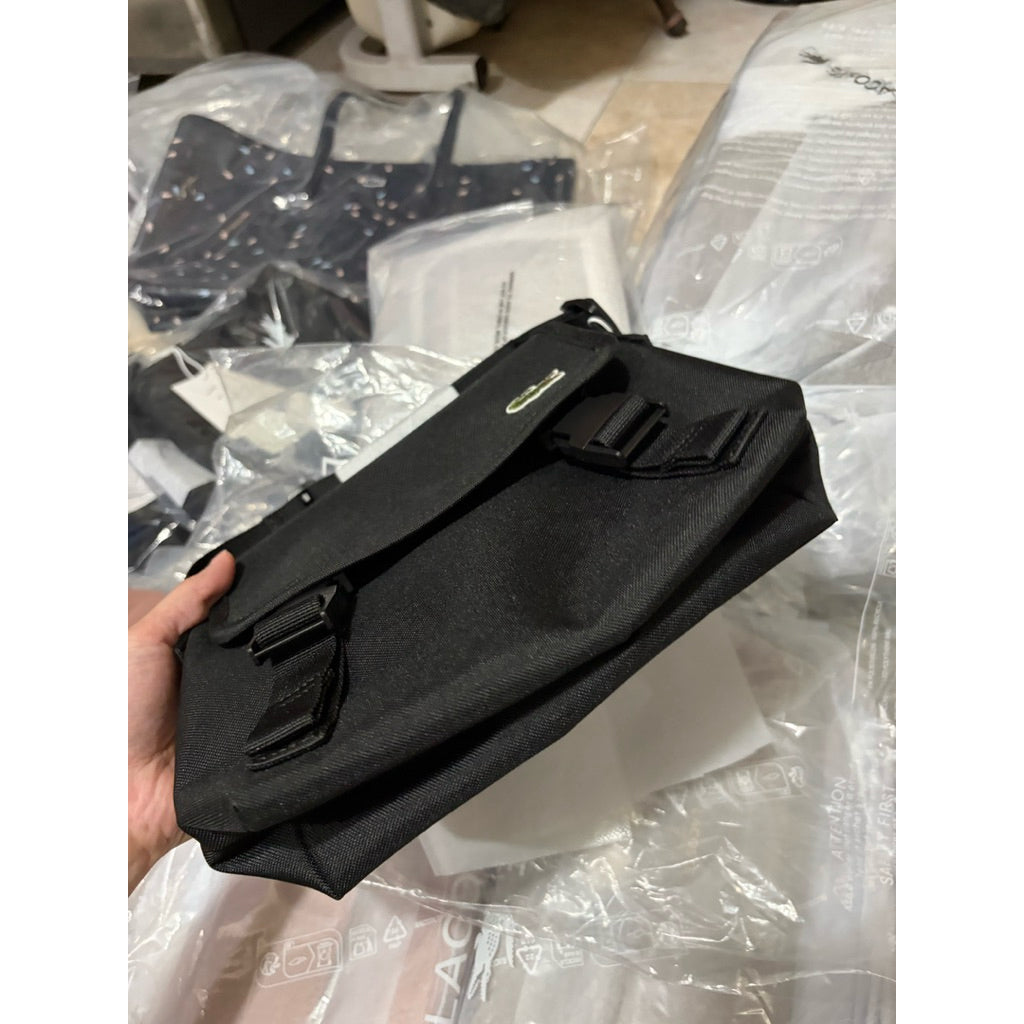 ORIG & IMPORTED Lacoste Neocroc Messenger Small Black Men's Bag