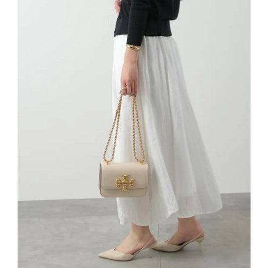 ORIG & IMPORTED Tory TB Eleanor Small Convertible Shoulder Bag Cream White