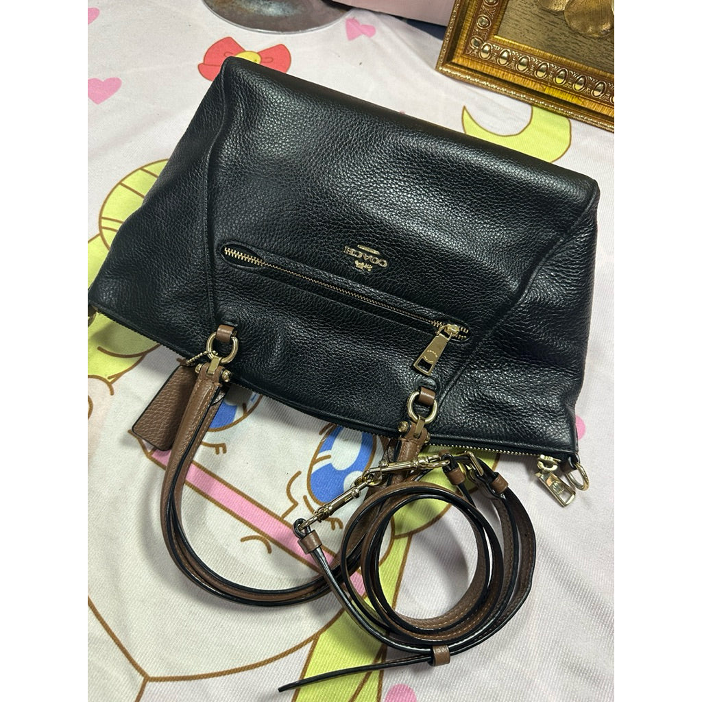 ORIG Preloved CCH Prairie Satchel Black/Brown Bag