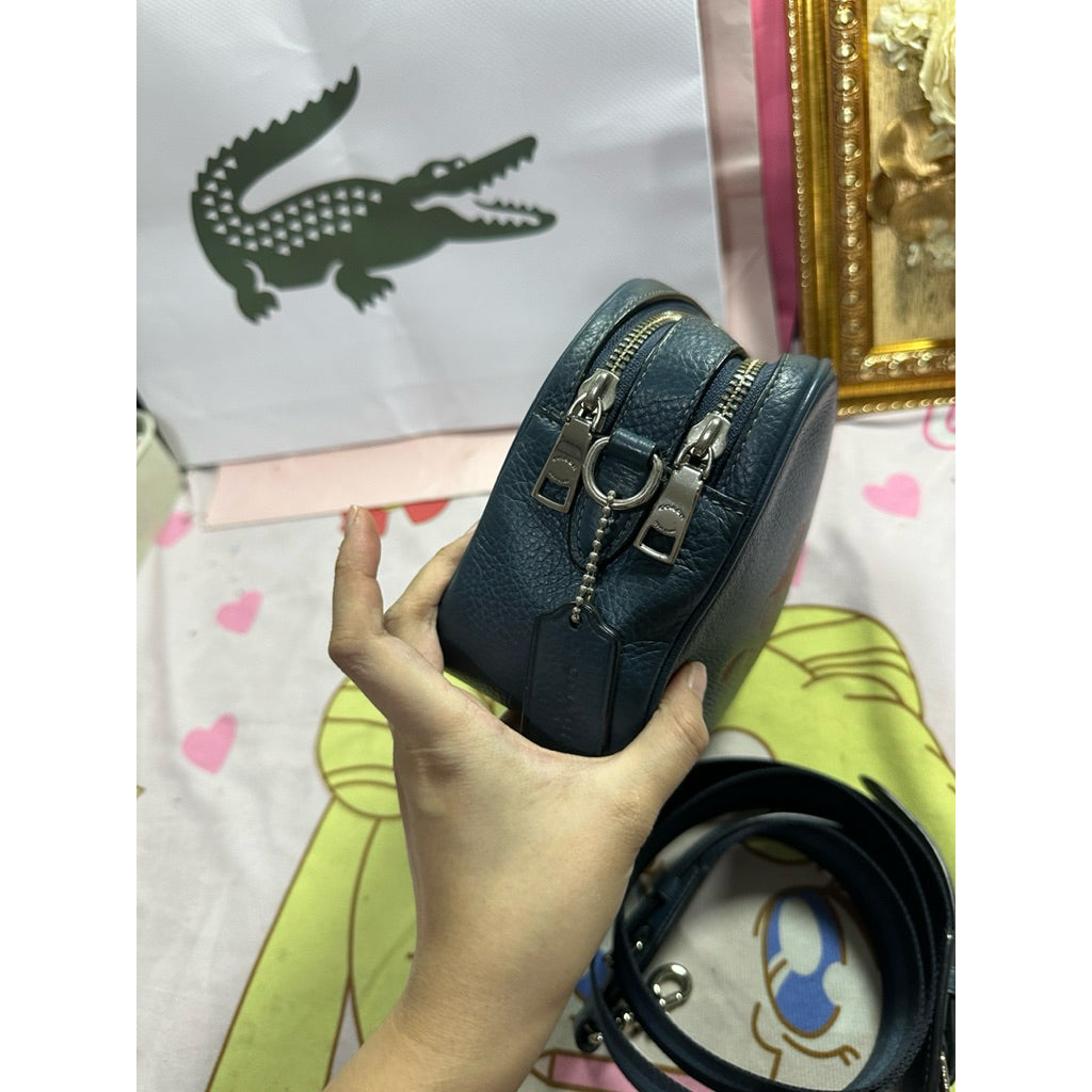 ORIG Preloved CCH Jes Double Zip Camera Blue Bag