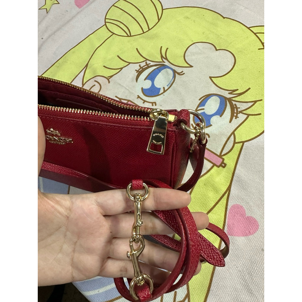ORIG Preloved CCH Top Handle with 2 straps Red Shoulder Bag