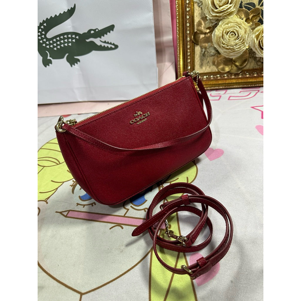 ORIG Preloved CCH Top Handle with 2 straps Red Shoulder Bag