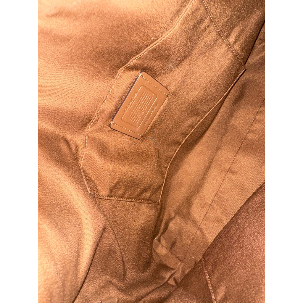 ORIG Preloved CCH RARE Zip Top Tote Khaki Brown Medium Bag