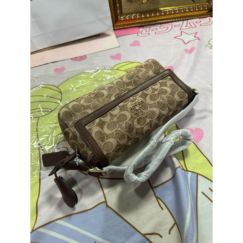 ORIG & IMPORTED CCH Etta Small Flap Shoulder Brown Bag In Light Khaki