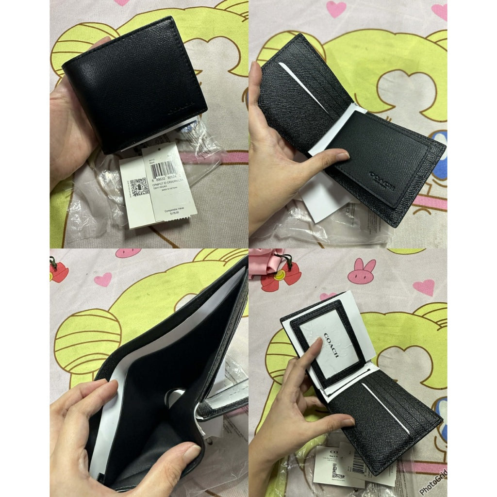 ORIG & IMPORTED CCH Compact Men Bifold Wallet Black/Brown