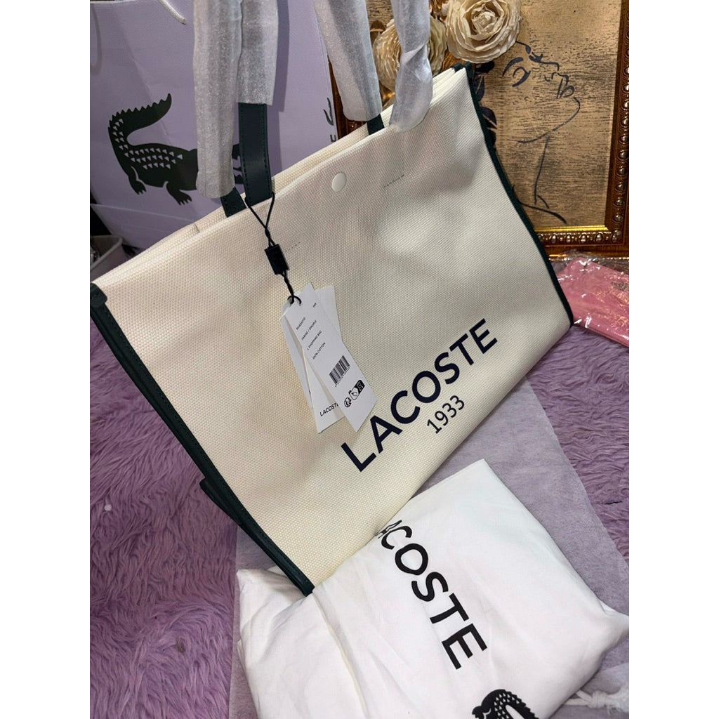 ORIG & IMPORTED LCT Heritage Canvas Cotton Medium Beige Tote Bag