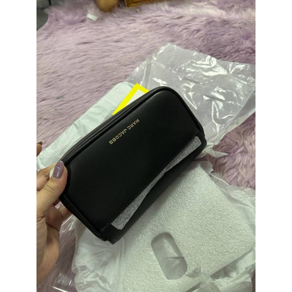 ORIG & IMPORTED The J Marc Mini Shoulder Bag with Maxi Logo Webbing Strap Black