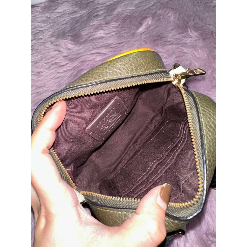 ORIG Preloved CCH Mini Micro Dempsey Camera Bag In Signature Jacquard
