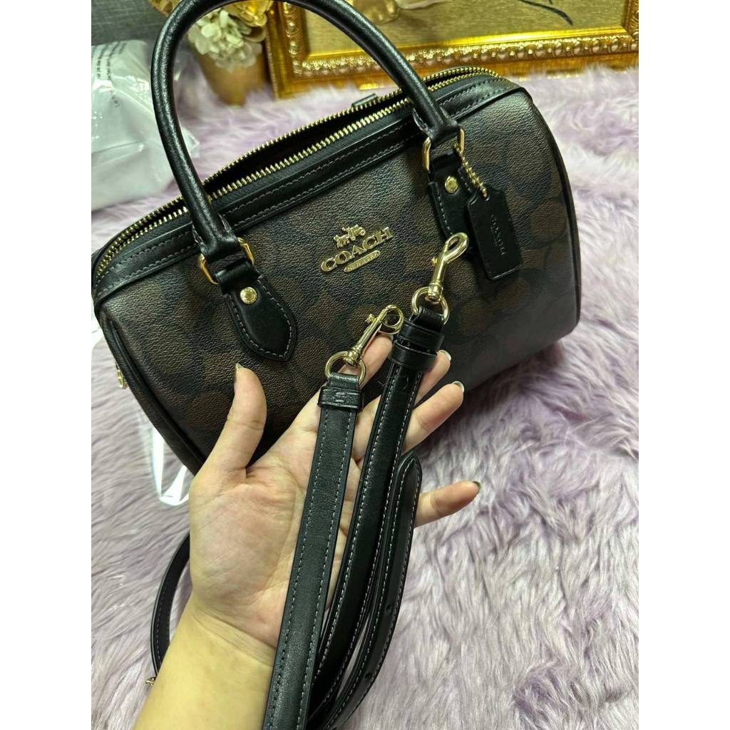 ORIG Preloved CCH Rowan Satchel Bag In Signature Canvas Brown