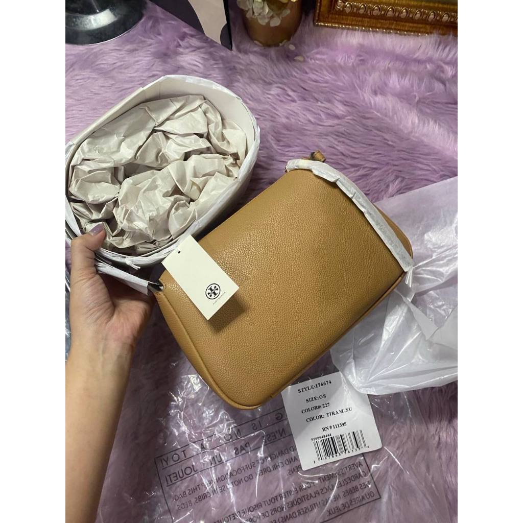 ORIG & IMPORTED TB ROMY SMALL SHOULDER BAG TIRAMISU BROWN