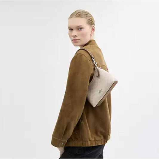 ORIG & IMPORTED CCH Laurel Small Shoulder Bag In Signature Canvas in Sand