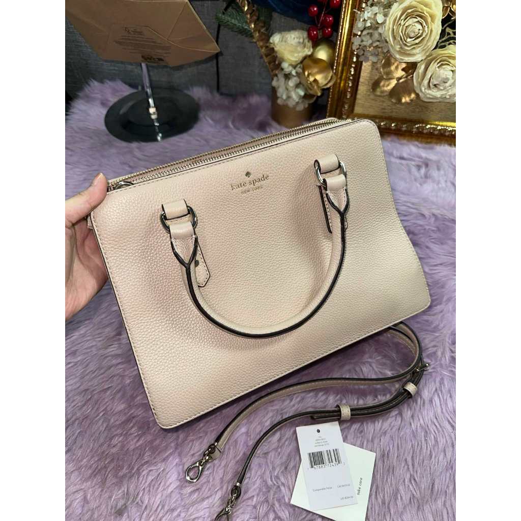 ORIG Preloved KS Mulberry Street Lise Satchel Taupe Bag