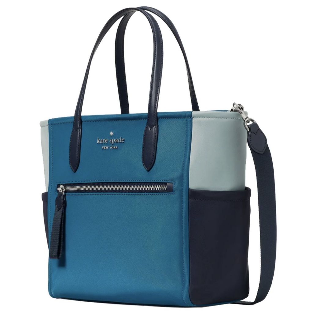ORIG & IMPORTED KS Chelsea Medium Satchel Nylon Bag in Blue