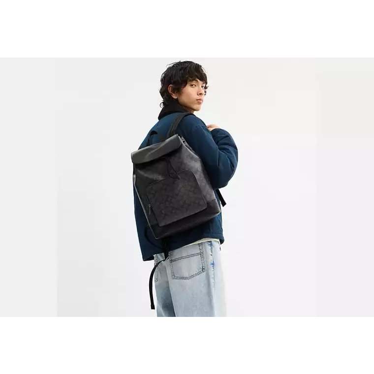 ORIG & IMPORTED CCH Turner Backpack In Signature Canvas Black Men Bag