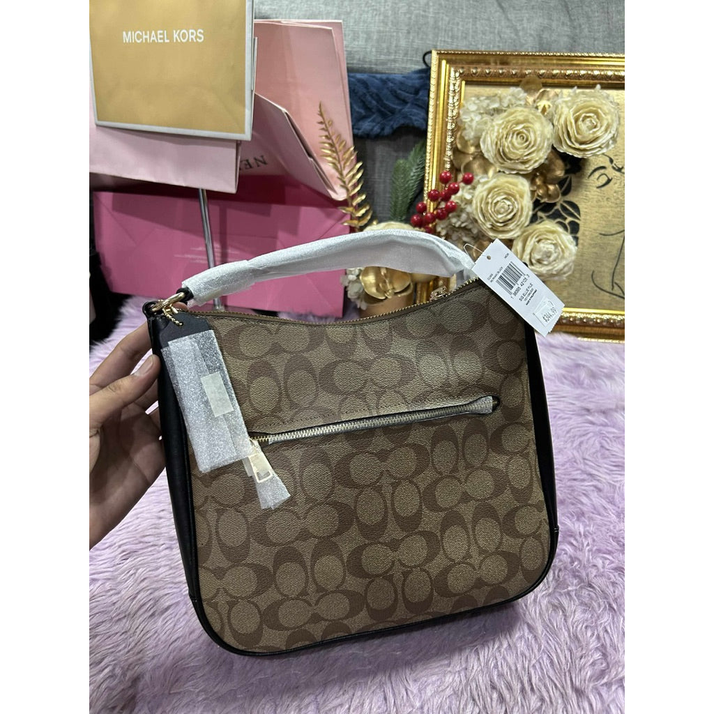 ORIG & IMPORTED CCH Ellie File Bag In Signature Canvas Khaki / Brown