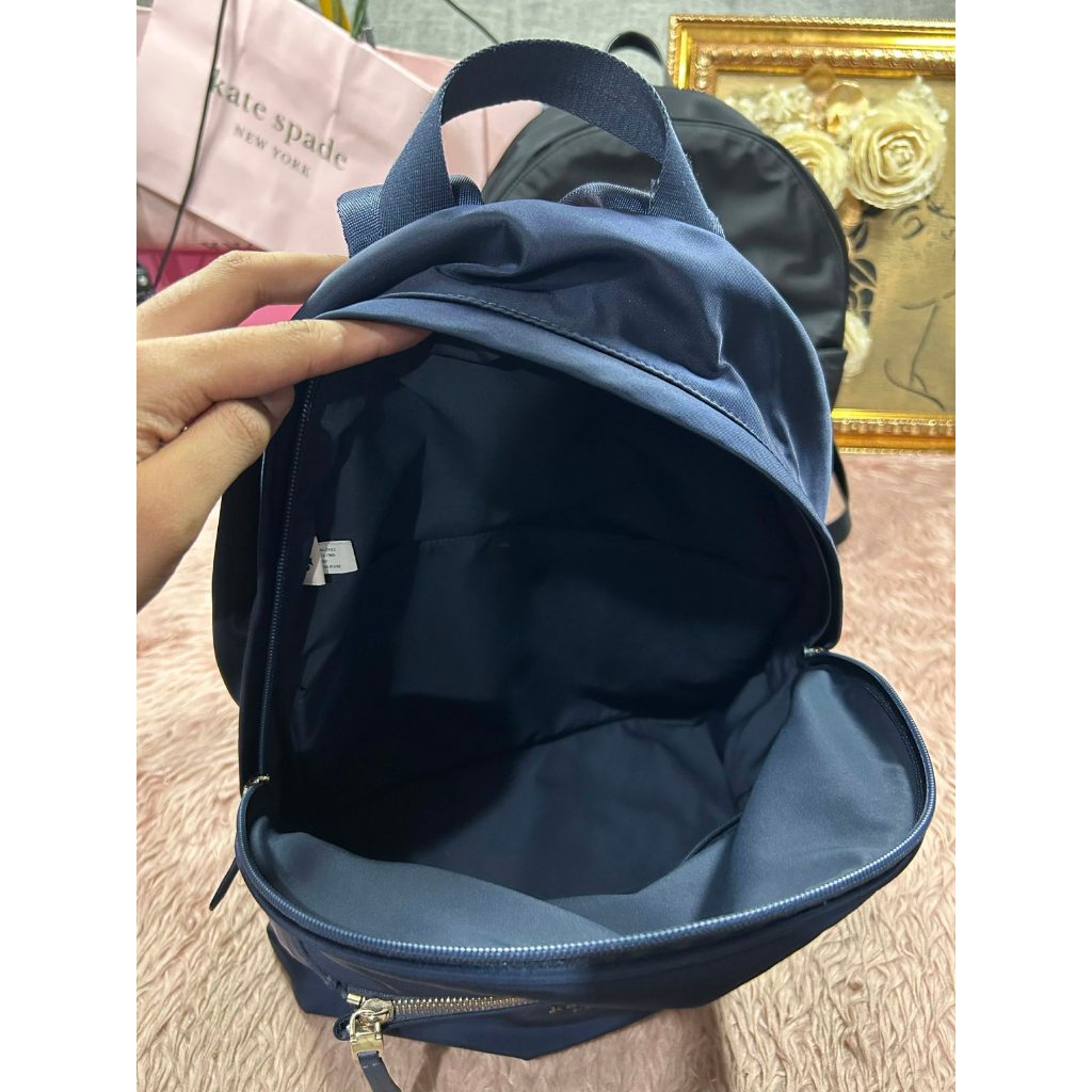 ORIG Preloved KS The Nylon City Large Blue Bag Backpack